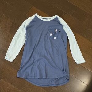 Psycho Bunny Blue Long Sleeve Tee